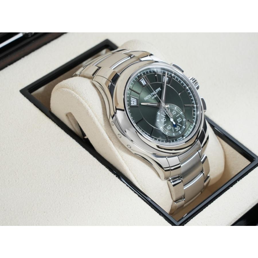 パテックフィリップ アニュアルカレンダー クロノグラフ Ref.5905/1A-001 SS オリーブグリーン ソレイユ文字盤 | PATEK PHILIPPE | 04