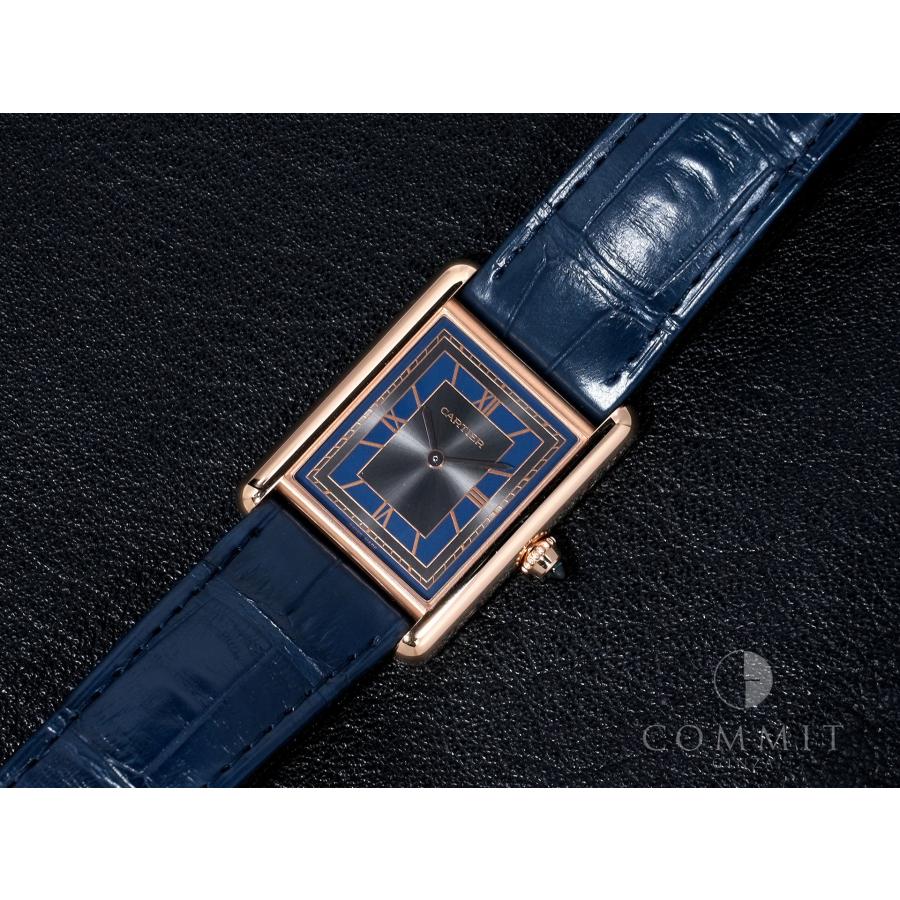 カルティエ タンク ルイ カルティエ LM Ref.WGTA0058 ローズゴールド グレー×ブルー文字盤 | Cartier | 12