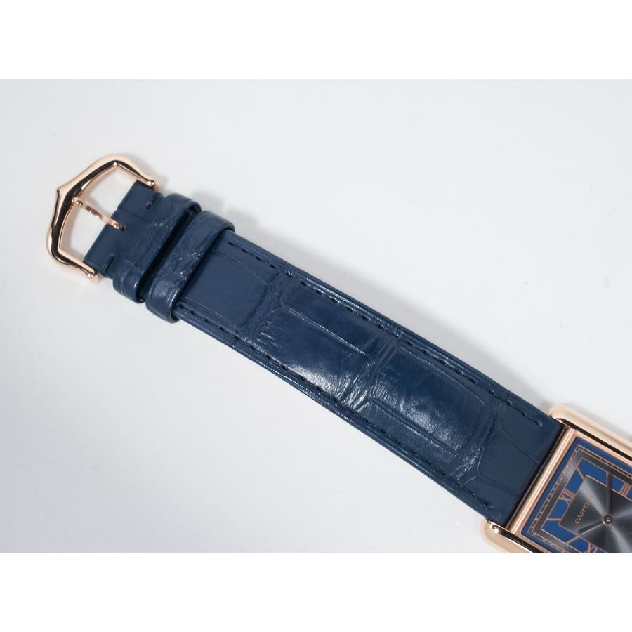 カルティエ タンク ルイ カルティエ LM Ref.WGTA0058 ローズゴールド グレー×ブルー文字盤 | Cartier | 07