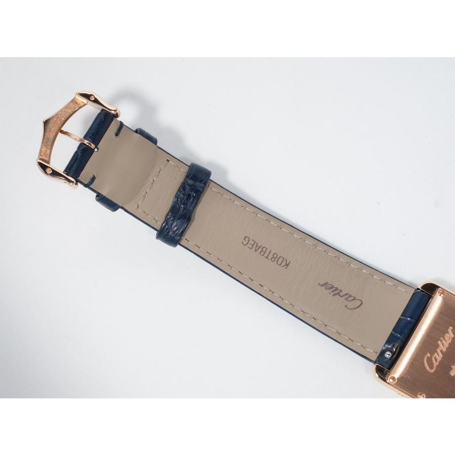 カルティエ タンク ルイ カルティエ LM Ref.WGTA0058 ローズゴールド グレー×ブルー文字盤 | Cartier | 08