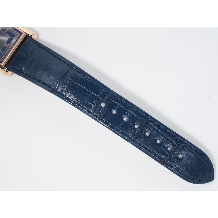 カルティエ タンク ルイ カルティエ LM Ref.WGTA0058 ローズゴールド グレー×ブルー文字盤 | Cartier | 09