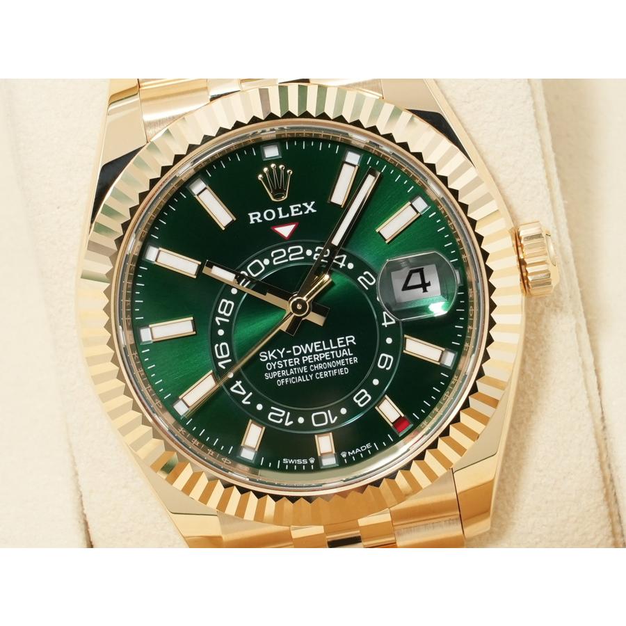 ロレックス スカイドゥエラー Ref.336938 イエローゴールド グリーン文字盤 ジュビリーブレスレット | スカイドゥエラー | 02