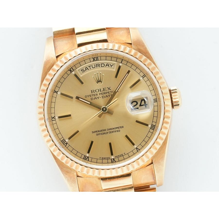 ロレックス デイデイト36 Ref.18238 イエローゴールド シャンパンゴールド文字盤 | デイデイト | 02
