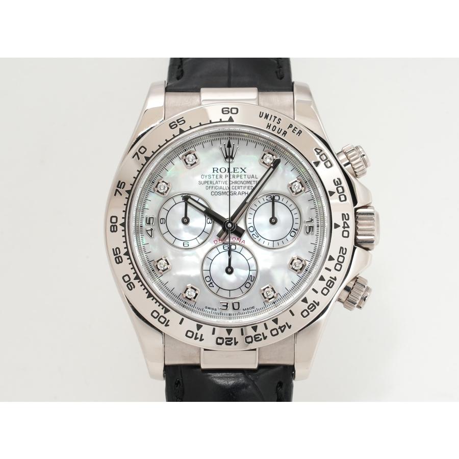 ロレックス デイトナ Ref.116519 ホワイトゴールド ホワイトシェルx10Pダイヤ文字盤 | コスモグラフ デイトナ | 01