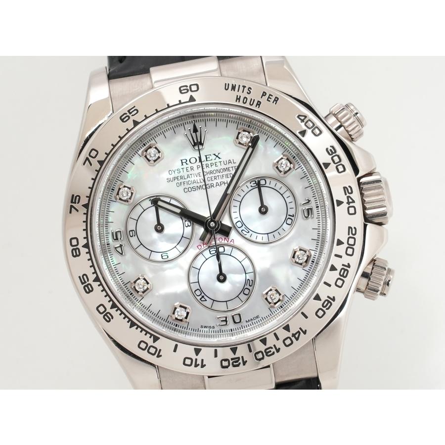 ロレックス デイトナ Ref.116519 ホワイトゴールド ホワイトシェルx10Pダイヤ文字盤 | コスモグラフ デイトナ | 02