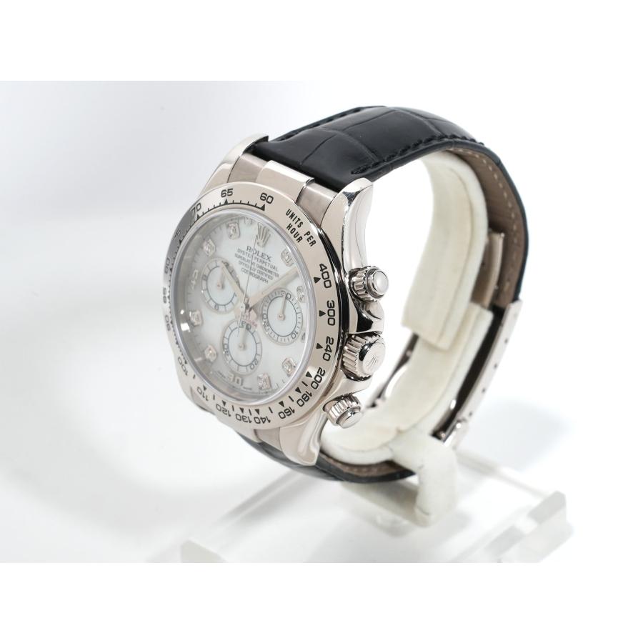 ロレックス デイトナ Ref.116519 ホワイトゴールド ホワイトシェルx10Pダイヤ文字盤 | コスモグラフ デイトナ | 03