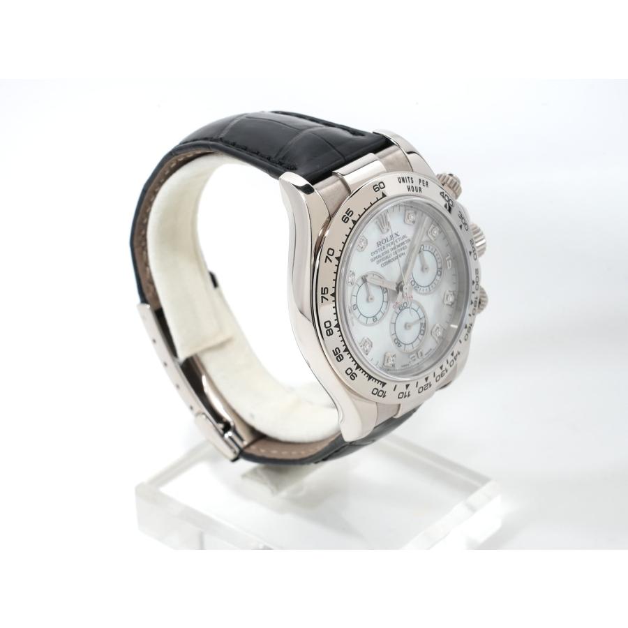 ロレックス デイトナ Ref.116519 ホワイトゴールド ホワイトシェルx10Pダイヤ文字盤 | コスモグラフ デイトナ | 04