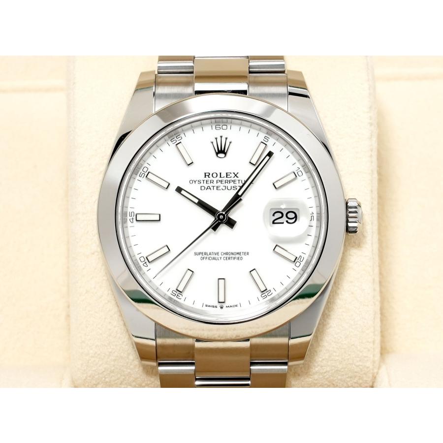 ロレックス デイトジャスト41 Ref.126300 ステンレススチール ホワイト文字盤 オイスターブレスレット | デイトジャスト | 01