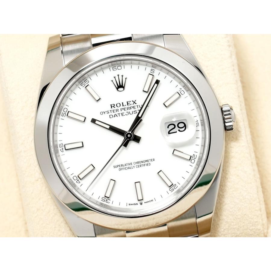 ロレックス デイトジャスト41 Ref.126300 ステンレススチール ホワイト文字盤 オイスターブレスレット | デイトジャスト | 02