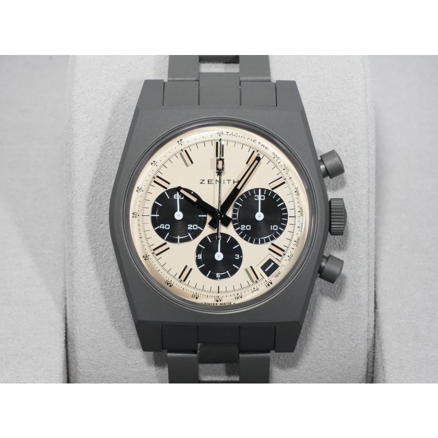 ゼニス クロノマスター リバイバル 次元大介エディション Ref.97.L384.400/04.M384 チタン ベージュ文字盤 | ZENITH（時計） | 01