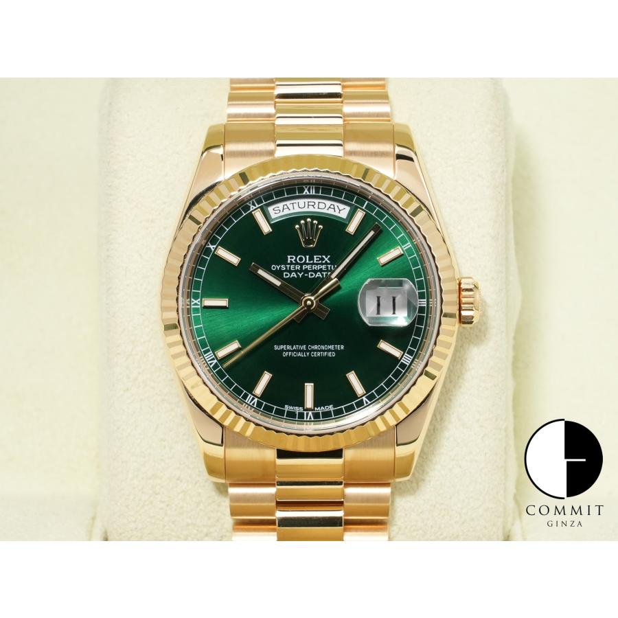ロレックス デイデイト36 Ref.118238 イエローゴールド グリーン文字盤 | デイデイト