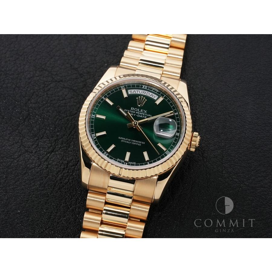 ロレックス デイデイト36 Ref.118238 イエローゴールド グリーン文字盤 | デイデイト | 10