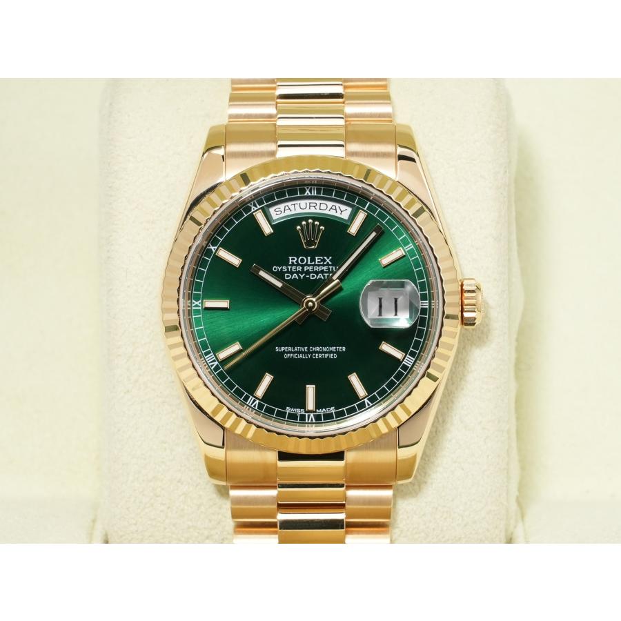 ロレックス デイデイト36 Ref.118238 イエローゴールド グリーン文字盤 | デイデイト | 01