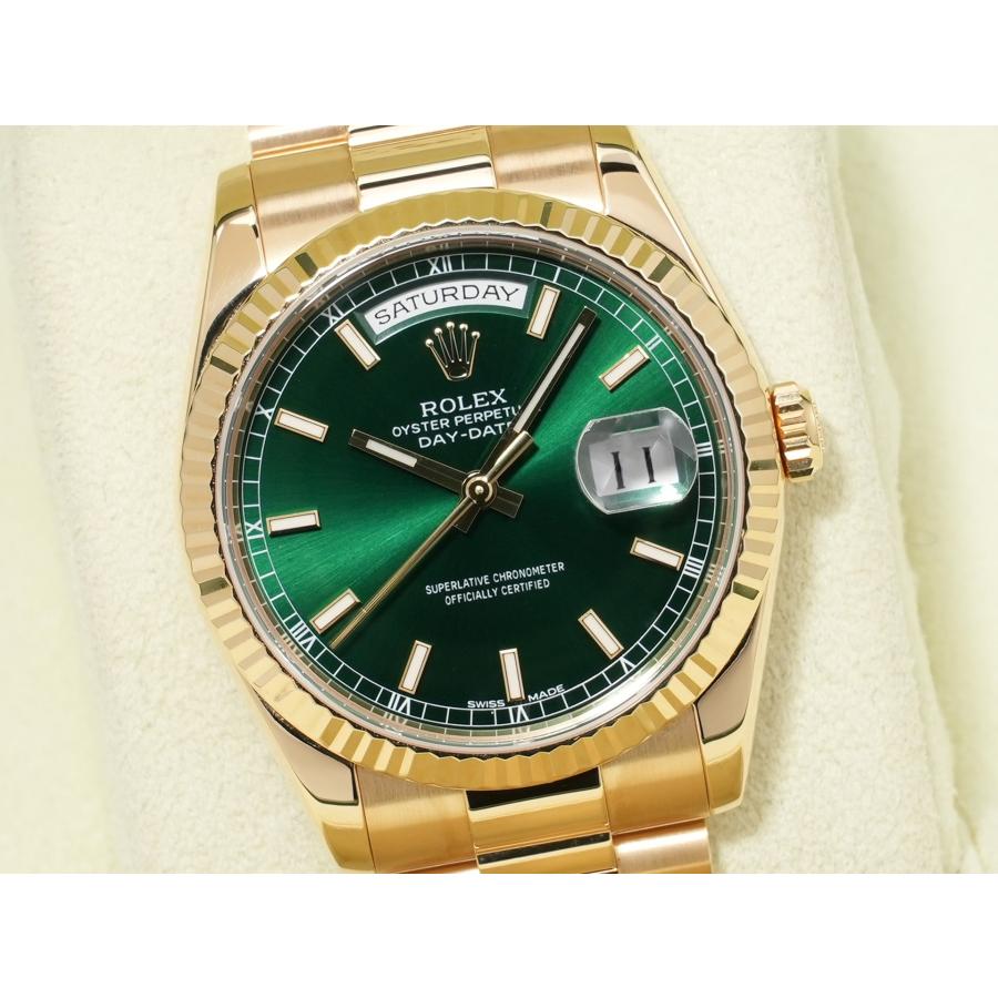 ロレックス デイデイト36 Ref.118238 イエローゴールド グリーン文字盤 | デイデイト | 02