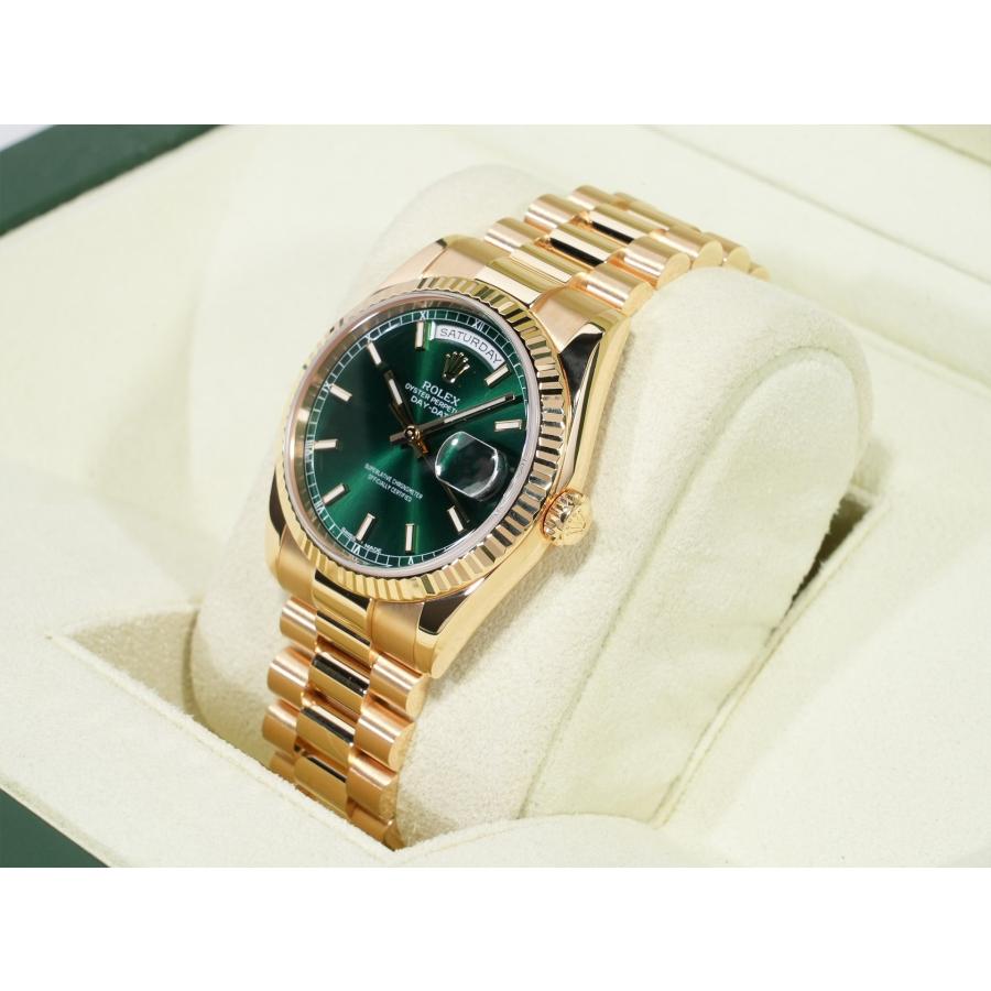 ロレックス デイデイト36 Ref.118238 イエローゴールド グリーン文字盤 | デイデイト | 03