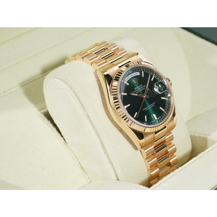 ロレックス デイデイト36 Ref.118238 イエローゴールド グリーン文字盤 | デイデイト | 04