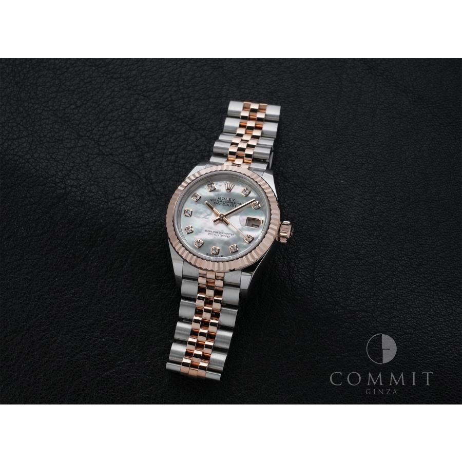 ロレックス デイトジャスト Ref.279171NG ステンレススチール/エバーローズゴールド ホワイトシェル文字盤 | デイトジャスト | 10