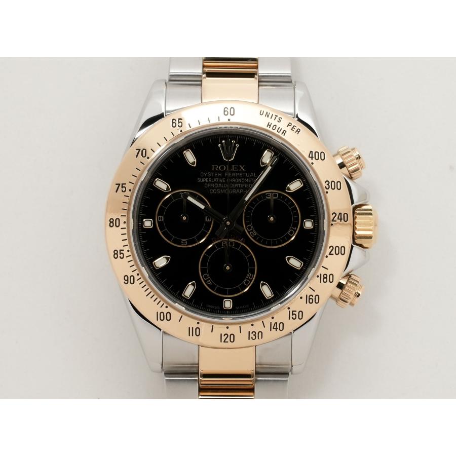 ロレックス デイトナ Ref.116523 SS/YG ブラック文字盤 | コスモグラフ デイトナ | 01