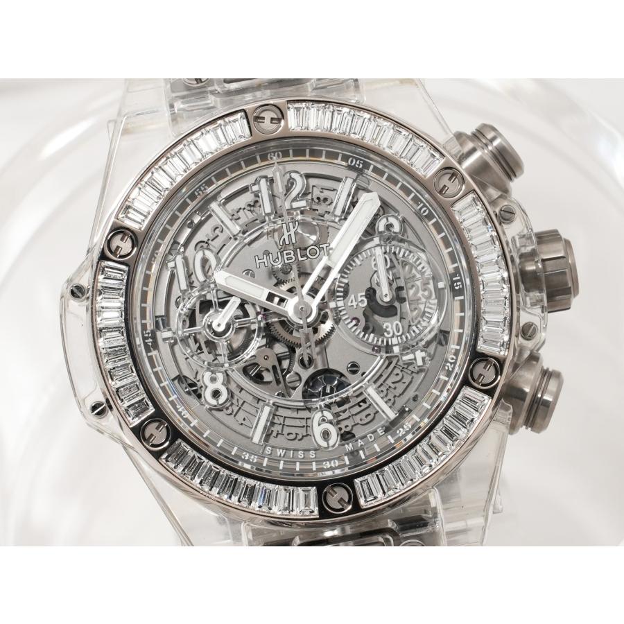 ウブロ ビッグバン ウニコ サファイアバゲット Ref.411.JX.4802.RT.1904 サファイアクリスタル スケルトン文字盤 | HUBLOT | 02