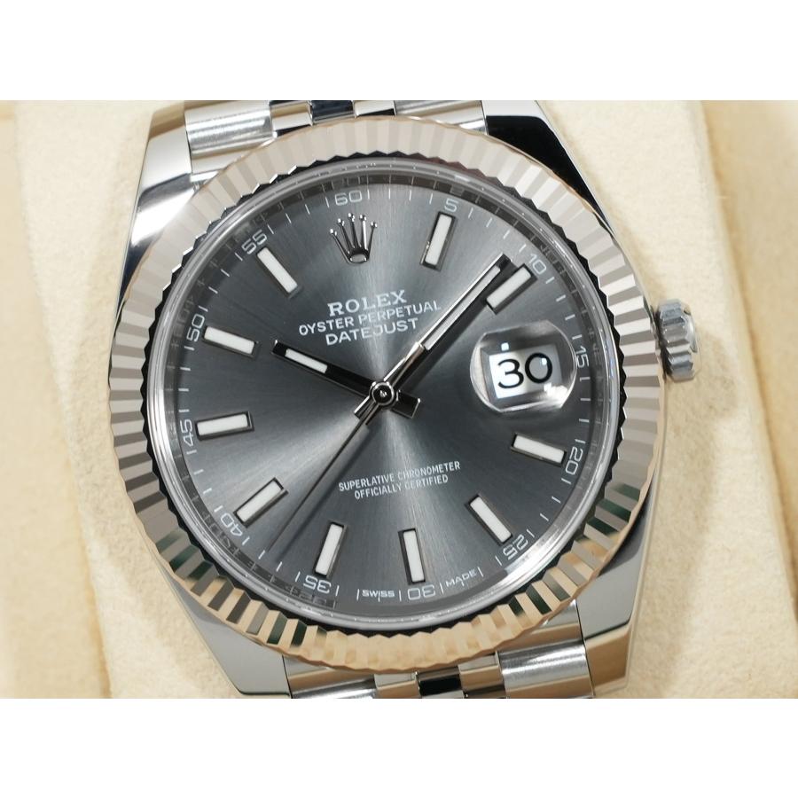 ロレックス デイトジャスト41 Ref.126334 ステンレススチール/ホワイトゴールド スレート文字盤 ジュビリーブレスレット | デイトジャスト | 02