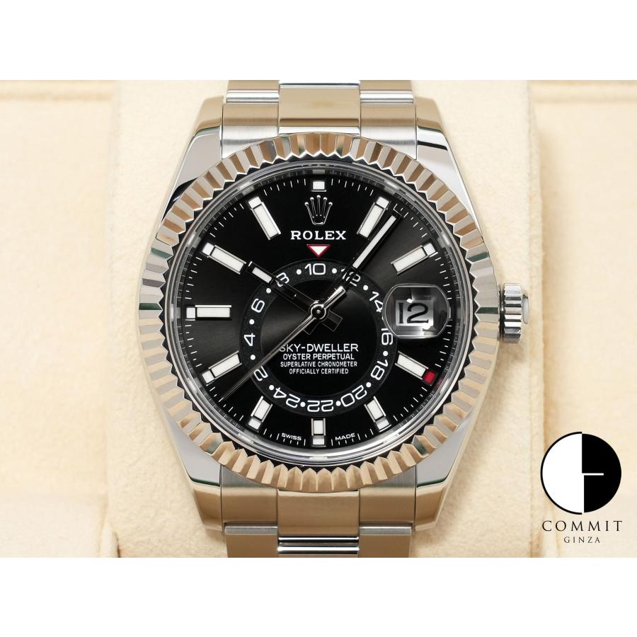 ロレックス スカイドゥエラー Ref.326934 ステンレススチール/ホワイトゴールド ブラック文字盤 オイスターブレスレット | スカイドゥエラー