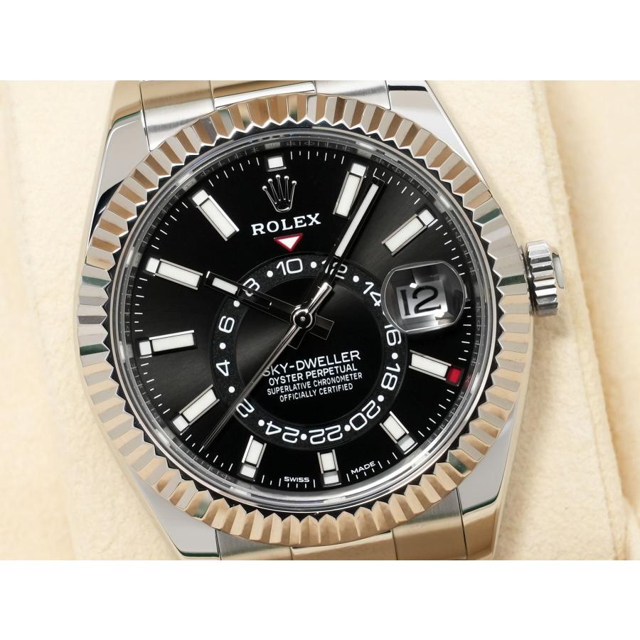 ロレックス スカイドゥエラー Ref.326934 ステンレススチール/ホワイトゴールド ブラック文字盤 オイスターブレスレット | スカイドゥエラー | 02