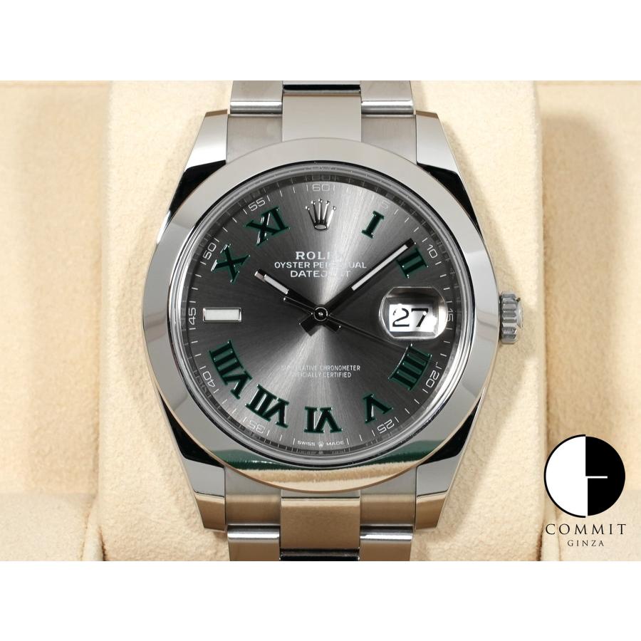 ロレックス デイトジャスト41 Ref.126300 ステンレススチール スレートローマン文字盤 オイスターブレスレット | デイトジャスト