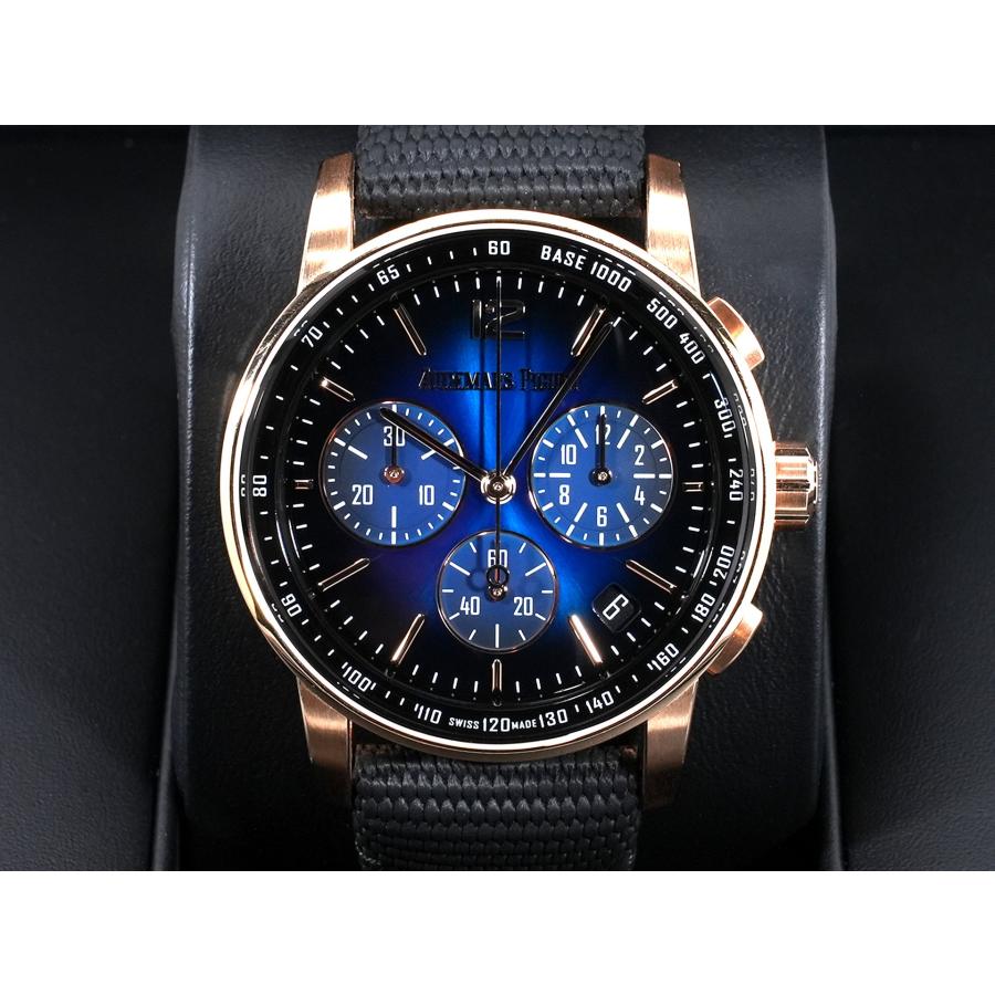 オーデマピゲ CODE 11.59 バイ オーデマ ピゲ クロノグラフ Ref.26393OR.OO.A002KB.03 18KPG ブルー文字盤 | AUDEMARS PIGUET | 01