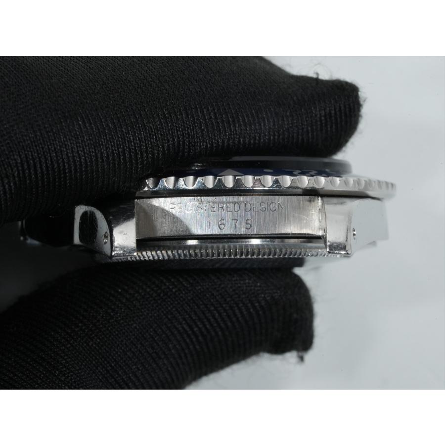 ロレックス GMTマスター Ref.1675 ステンレススチール ブラック文字盤 オイスターブレスレット | GMTマスター | 10