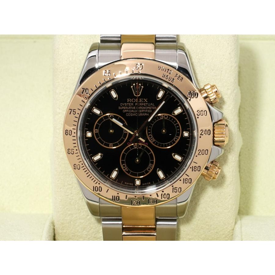 ロレックス デイトナ Ref.116523 ステンレススチール/イエローゴールド ブラック文字盤 | コスモグラフ デイトナ | 01