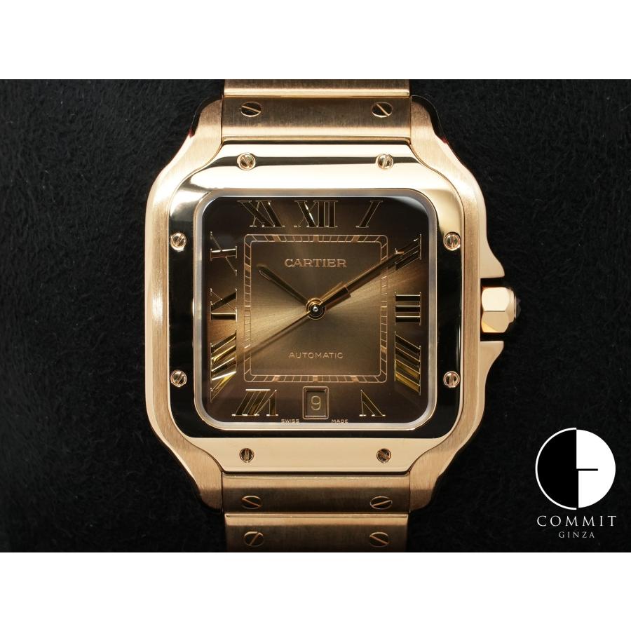 カルティエ サントス ドゥ カルティエ Ref.WGSA0095 イエローゴールド スモーキーブラウン文字盤 | Cartier