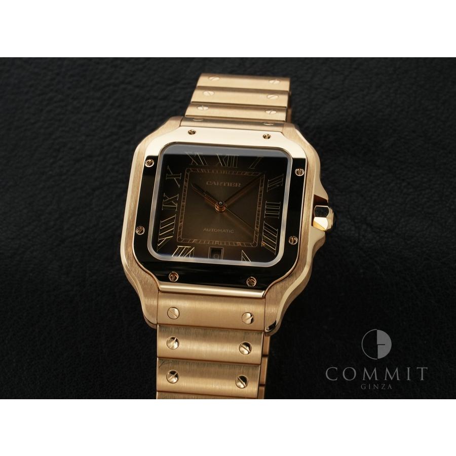 カルティエ サントス ドゥ カルティエ Ref.WGSA0095 イエローゴールド スモーキーブラウン文字盤 | Cartier | 10