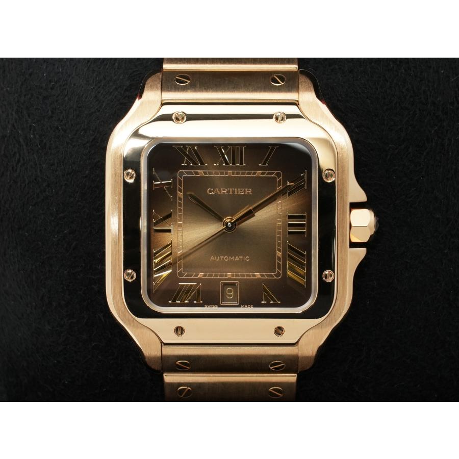 カルティエ サントス ドゥ カルティエ Ref.WGSA0095 イエローゴールド スモーキーブラウン文字盤 | Cartier | 01