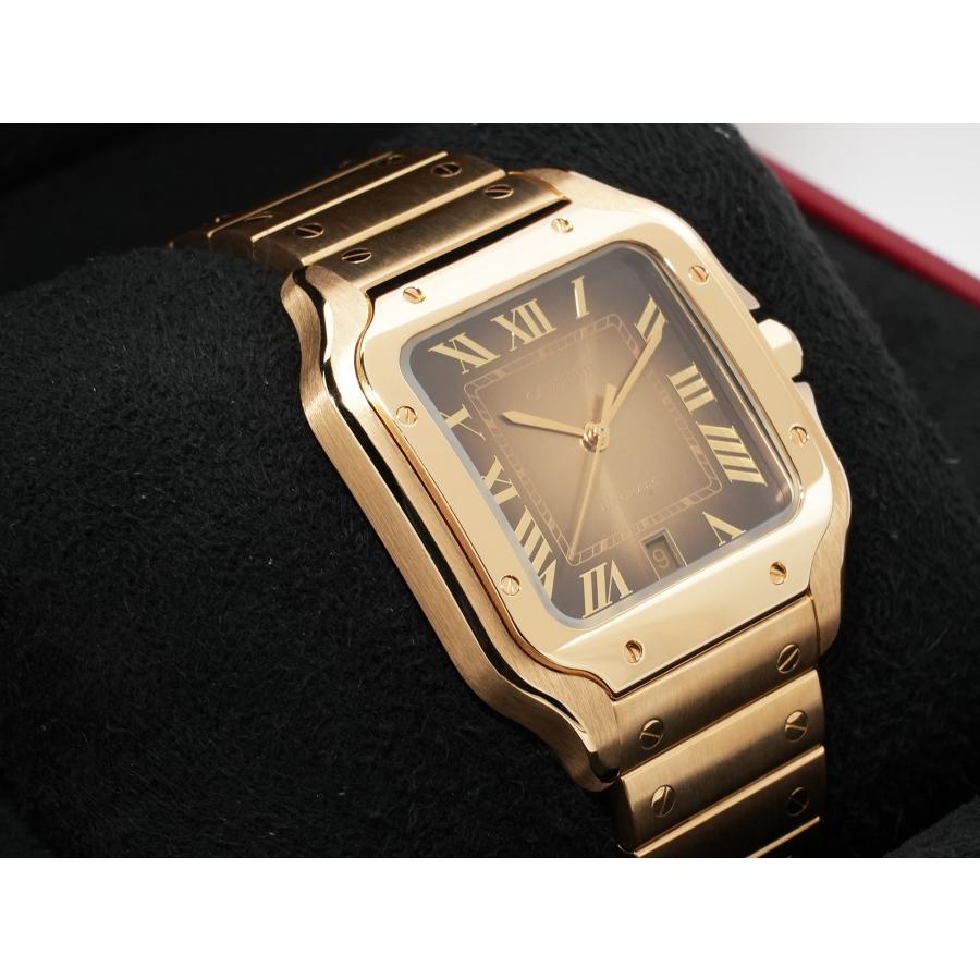 カルティエ サントス ドゥ カルティエ Ref.WGSA0095 イエローゴールド スモーキーブラウン文字盤 | Cartier | 04