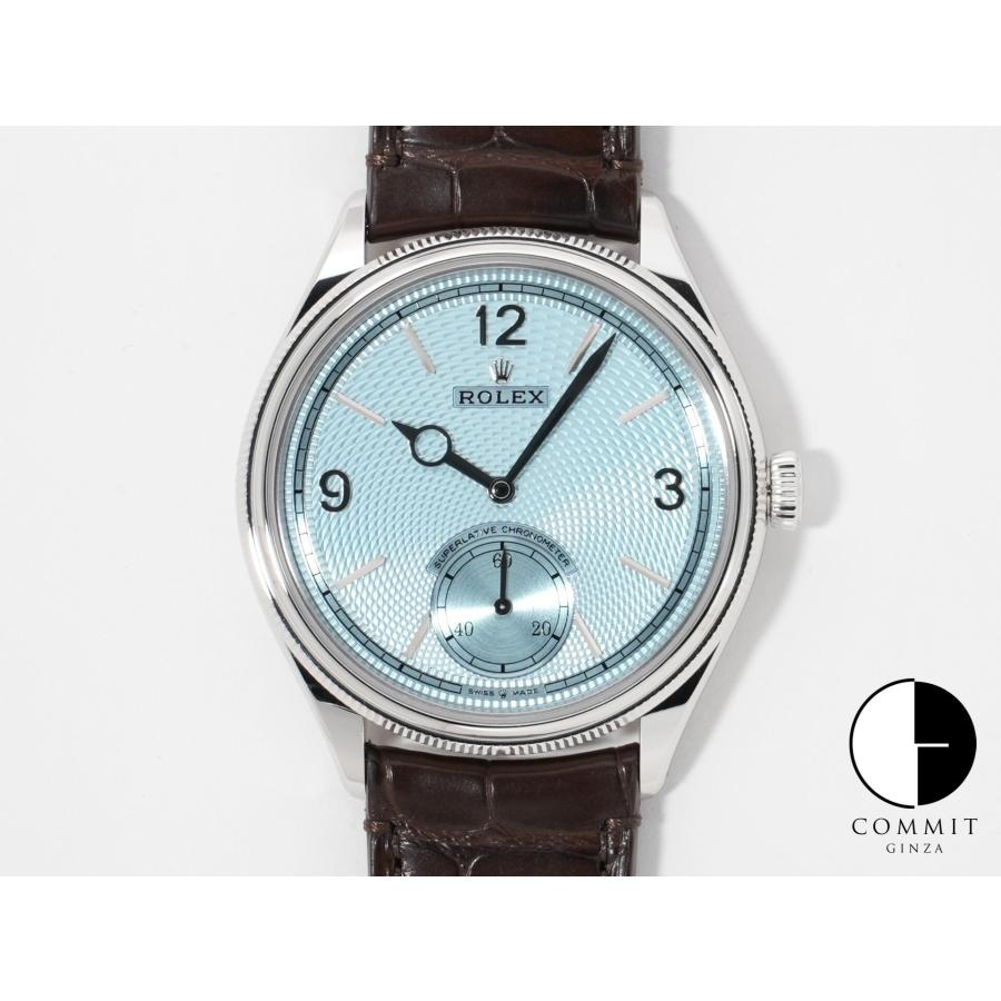 ロレックス 1908 Ref.52506 プラチナ アイスブルー文字盤 革ベルト | ROLEX