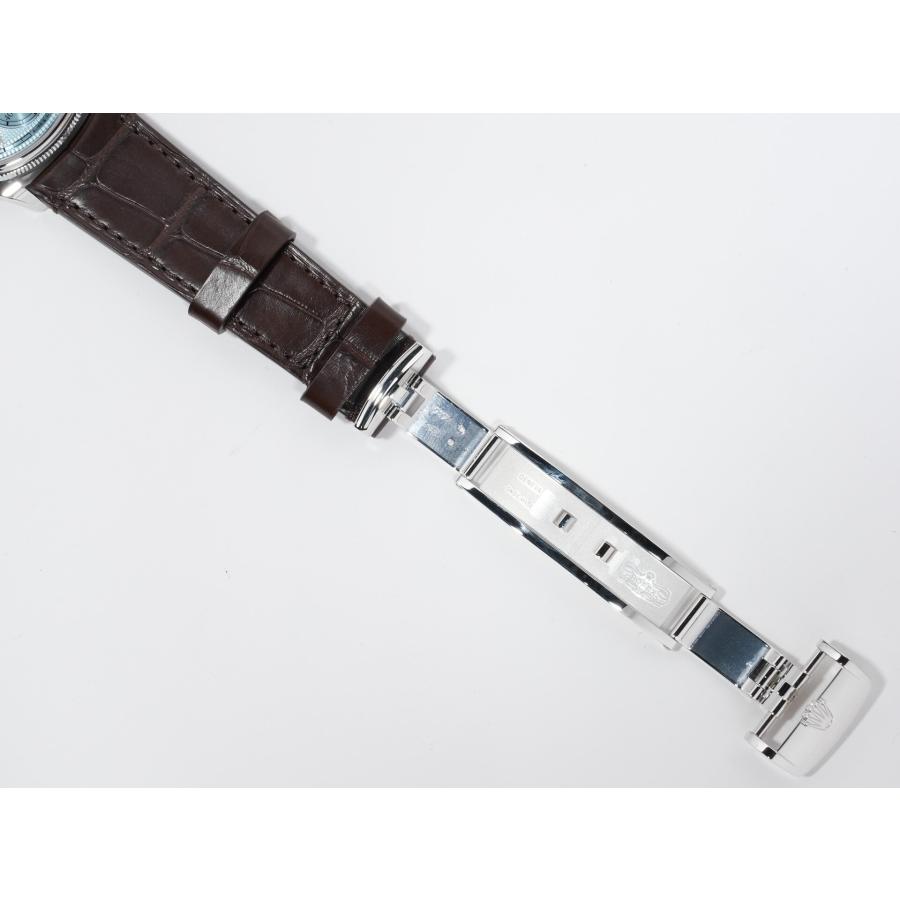 ロレックス 1908 Ref.52506 プラチナ アイスブルー文字盤 革ベルト | ROLEX | 09