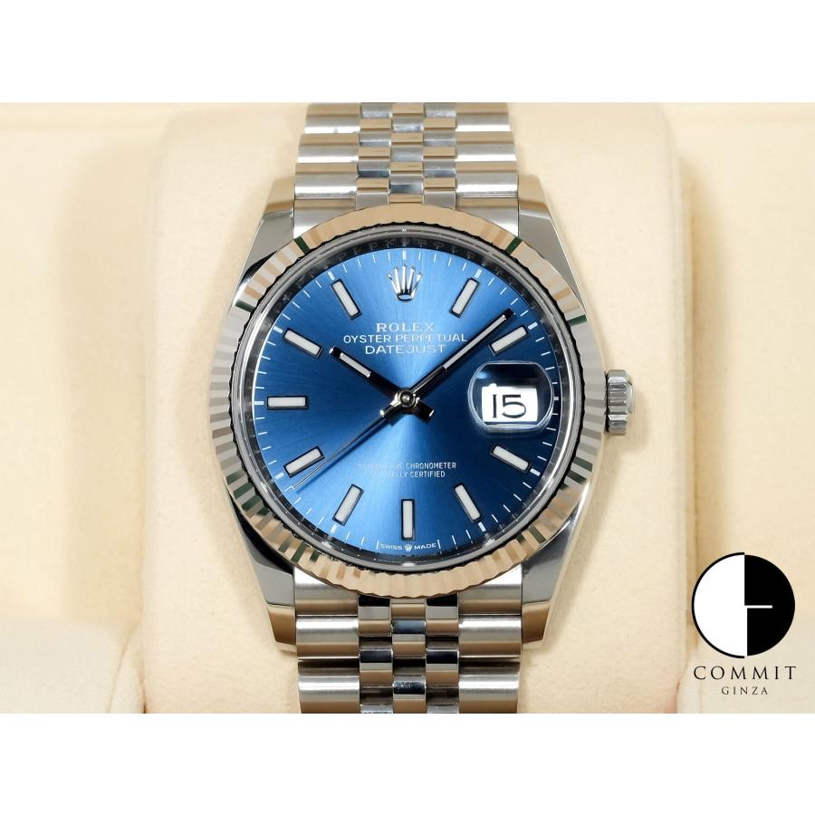 ロレックス デイトジャスト36 Ref.126234 ステンレススチール/ホワイトゴールド ブライトブルー文字盤 ジュビリーブレスレット | デイトジャスト