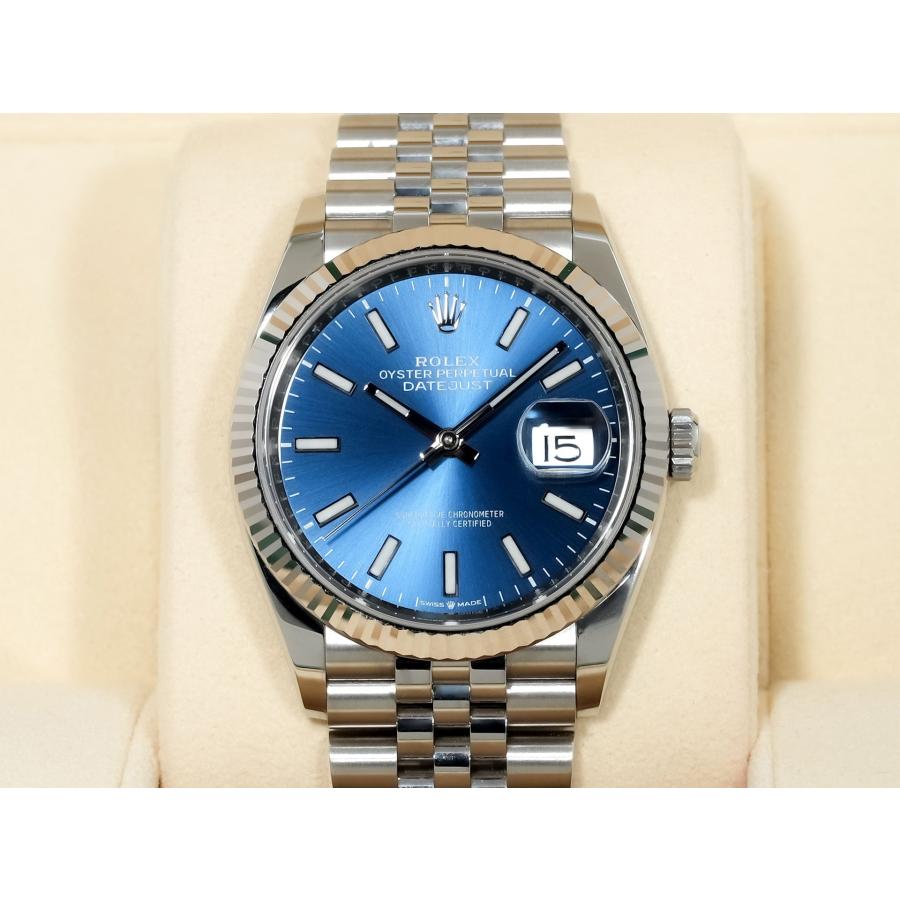 ロレックス デイトジャスト36 Ref.126234 ステンレススチール/ホワイトゴールド ブライトブルー文字盤 ジュビリーブレスレット | デイトジャスト | 01