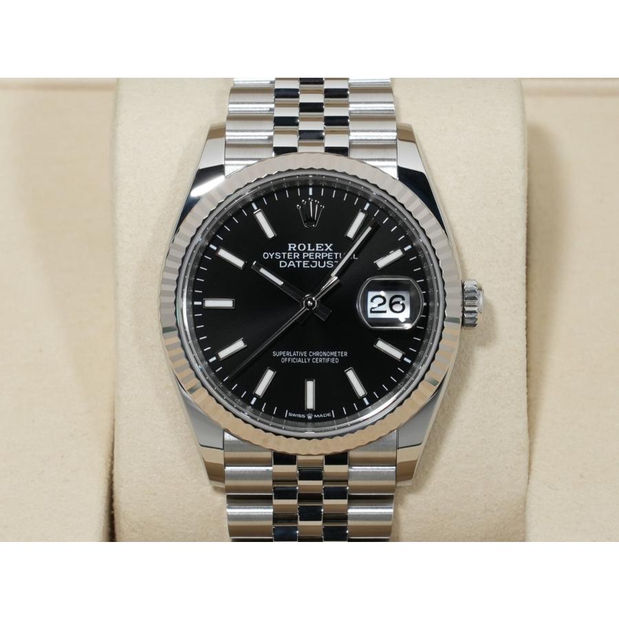 ロレックス デイトジャスト36 Ref.126234 ステンレススチール/ホワイトゴールド ブラック文字盤 ジュビリーブレスレット | デイトジャスト | 01