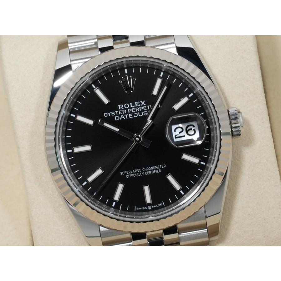 ロレックス デイトジャスト36 Ref.126234 ステンレススチール/ホワイトゴールド ブラック文字盤 ジュビリーブレスレット | デイトジャスト | 02