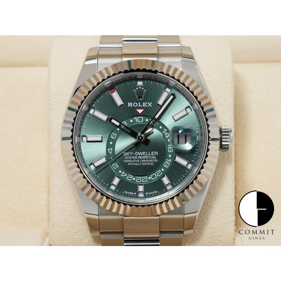 ロレックス スカイドゥエラー Ref.336934 ステンレススチール/ホワイトゴールド ミントグリーン文字盤 オイスターブレスレット | スカイドゥエラー
