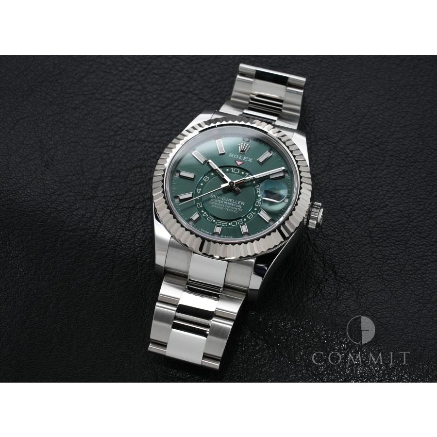 ロレックス スカイドゥエラー Ref.336934 ステンレススチール/ホワイトゴールド ミントグリーン文字盤 オイスターブレスレット | スカイドゥエラー | 11