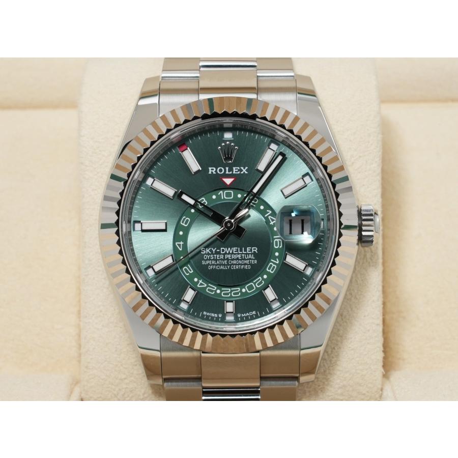 ロレックス スカイドゥエラー Ref.336934 ステンレススチール/ホワイトゴールド ミントグリーン文字盤 オイスターブレスレット | スカイドゥエラー | 01