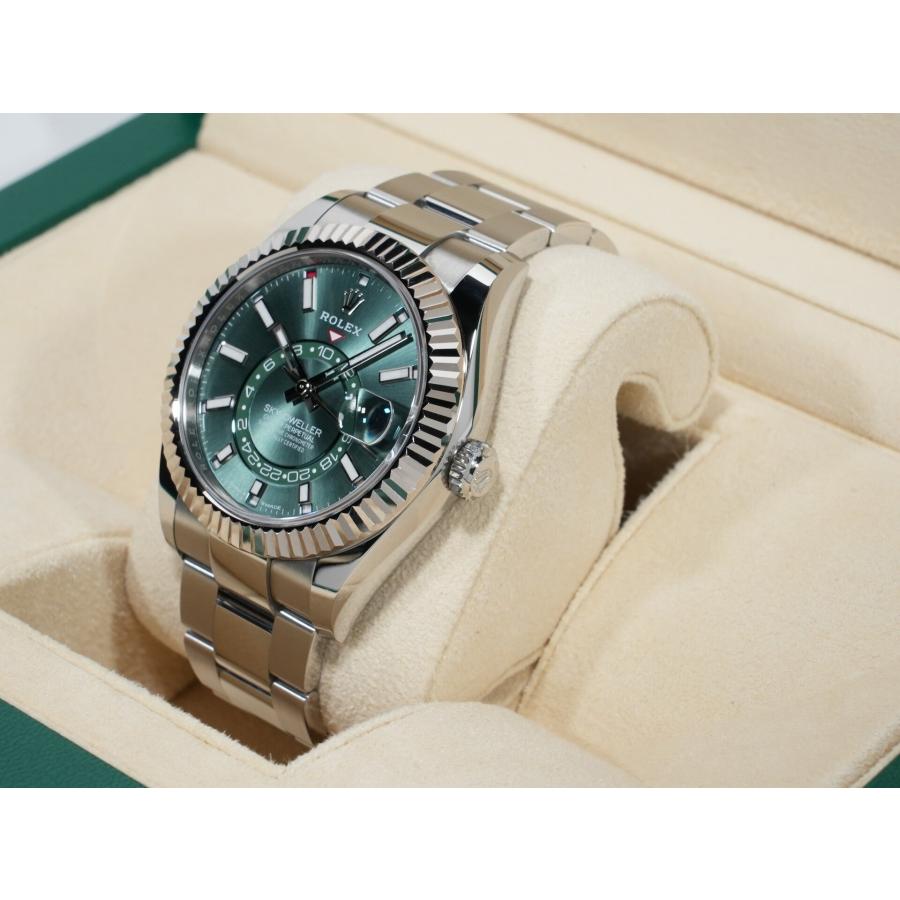 ロレックス スカイドゥエラー Ref.336934 ステンレススチール/ホワイトゴールド ミントグリーン文字盤 オイスターブレスレット | スカイドゥエラー | 03