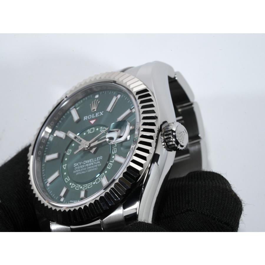 ロレックス スカイドゥエラー Ref.336934 ステンレススチール/ホワイトゴールド ミントグリーン文字盤 オイスターブレスレット | スカイドゥエラー | 09