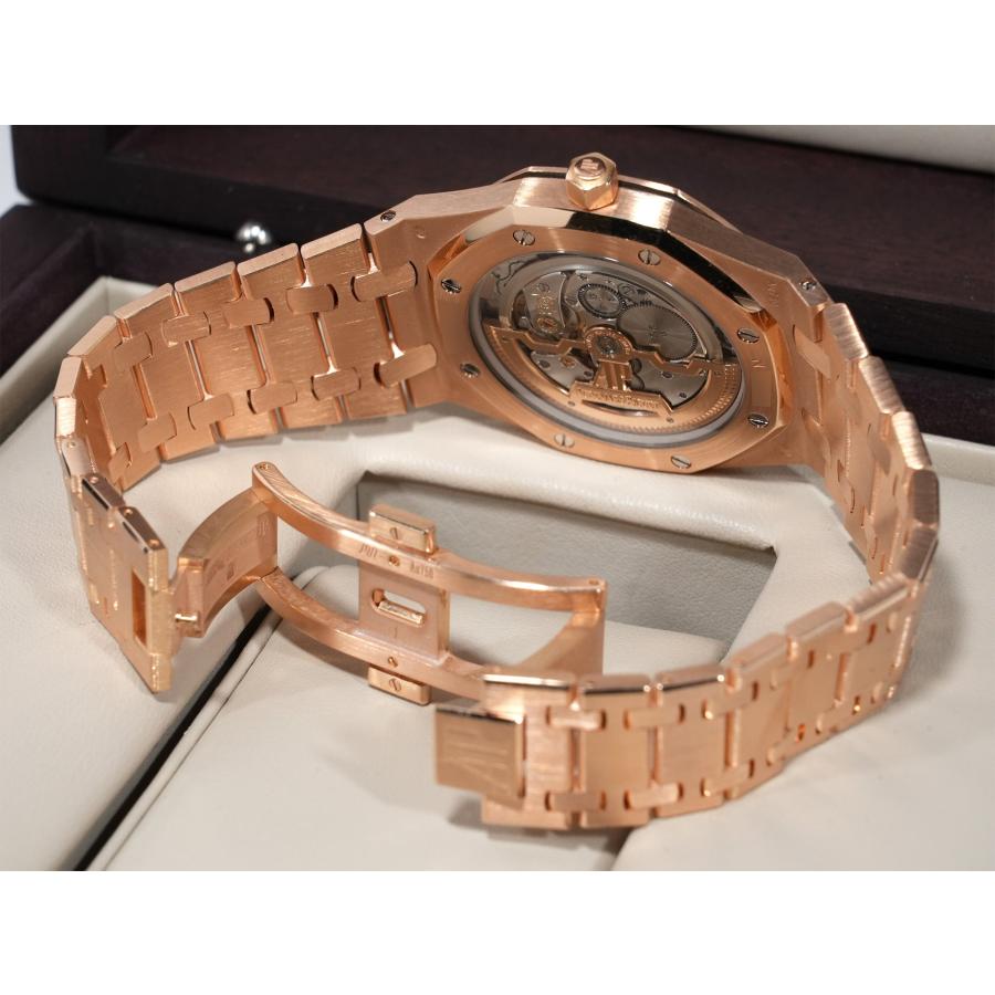 オーデマピゲ ロイヤルオーク ジャンボ エクストラ シン Ref.15202OR.OO.1240OR.01 ピンクゴールド ブルー文字盤 | ロイヤルオーク | 07