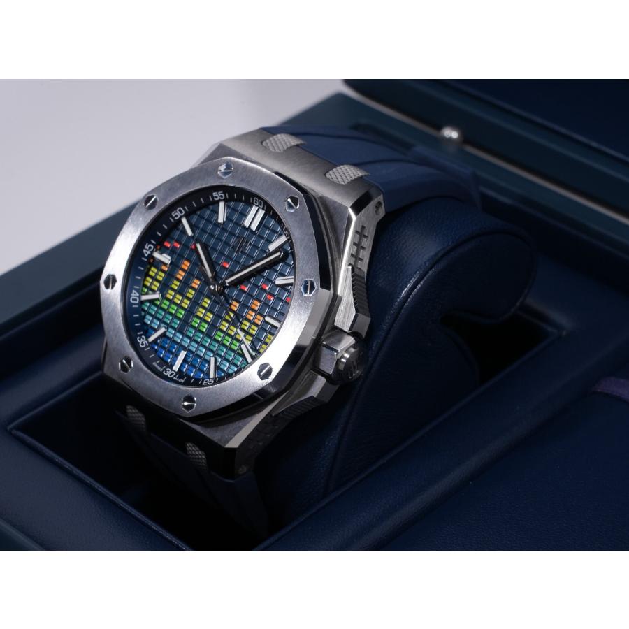 オーデマピゲ ロイヤルオーク オフショア ミュージックエディション Ref.15600TI.OO.A343CA.01 TI ブルー文字盤 | AUDEMARS PIGUET | 03