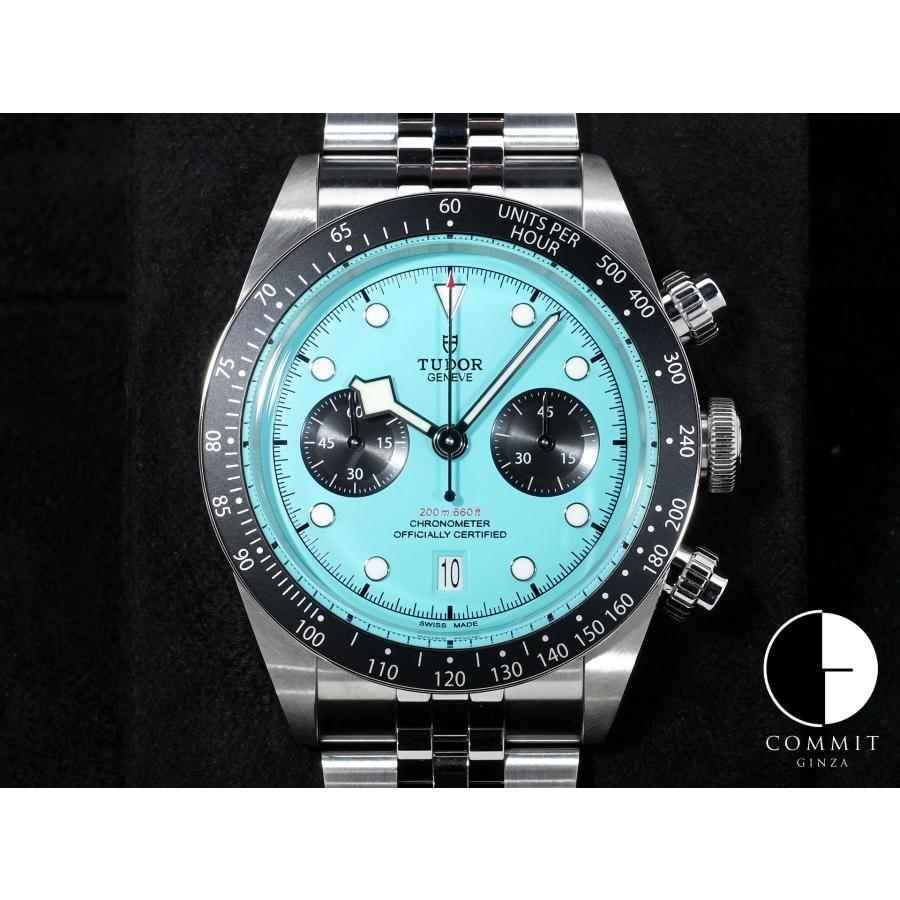 チューダー(チュードル) ブラックベイ クロノ Ref.79360N ステンレススチール フラミンゴブルー文字盤 | TUDOR
