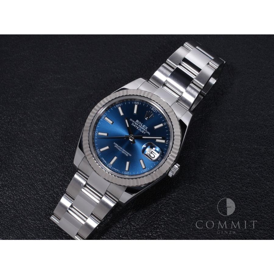 ロレックス デイトジャスト41 Ref.126334 ステンレススチール/ホワイトゴールド ブライトブルー文字盤 オイスターブレスレット | デイトジャスト | 10