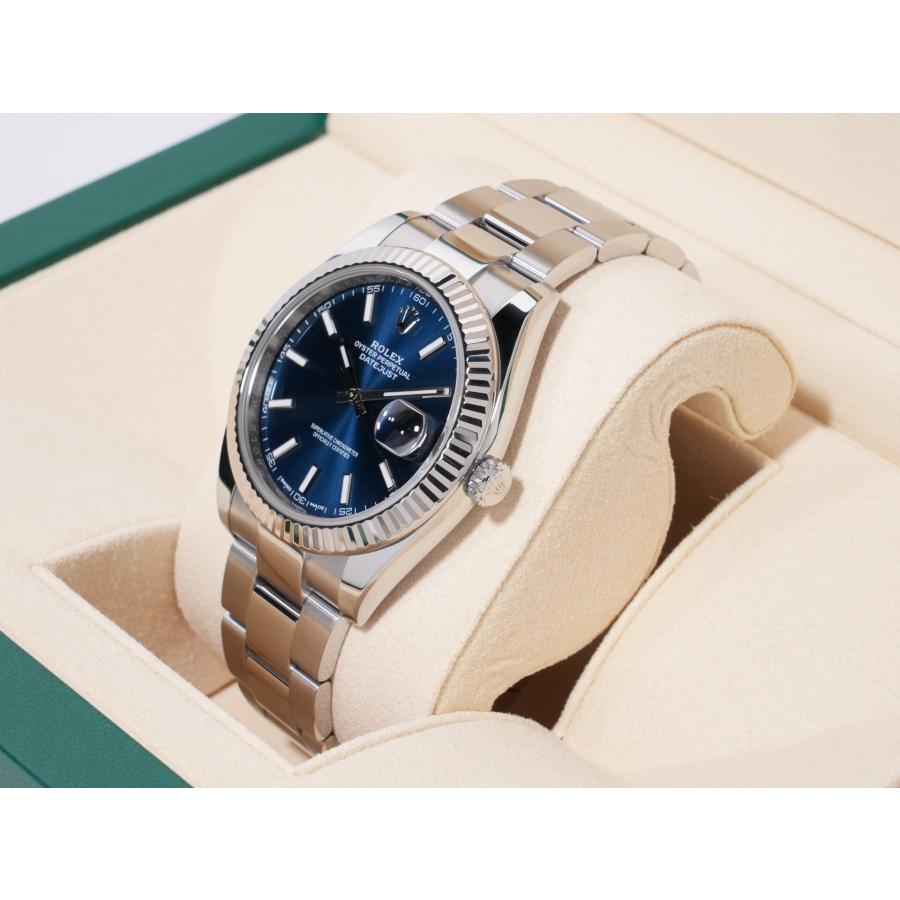 ロレックス デイトジャスト41 Ref.126334 ステンレススチール/ホワイトゴールド ブライトブルー文字盤 オイスターブレスレット | デイトジャスト | 03